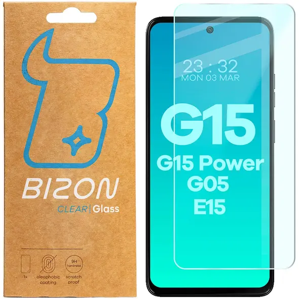 Szkło hartowane Bizon Glass Clear 2 do Motorola Moto G15 / G15 Power / G05 / E15