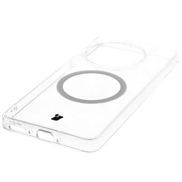 Etui z pierścieniem magnetycznym Bizon Case CrystalO do OnePlus 13R przezroczyste
