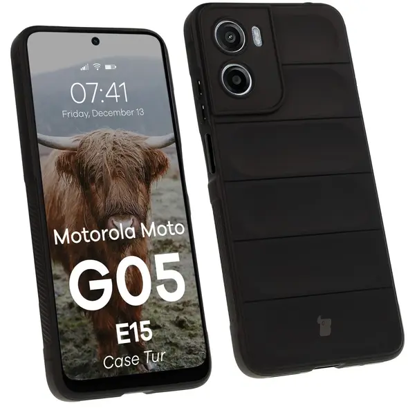 Pancerne etui Bizon Case Tur do Motorola Moto G05 / E15 czarne