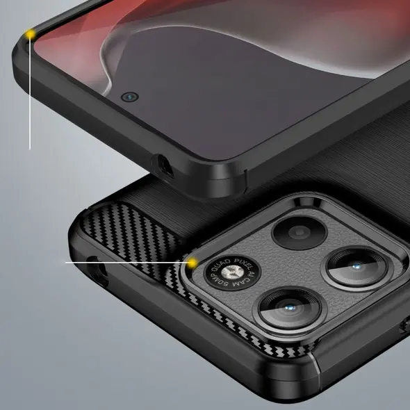 Etui Tech-Protect TPUCarbon Motorola Moto G15 / G15 Power Black