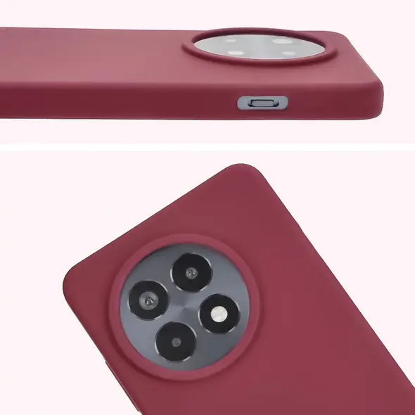 Silikonowe etui Bizon Soft Case do OnePlus 13R ciemnofioletowe