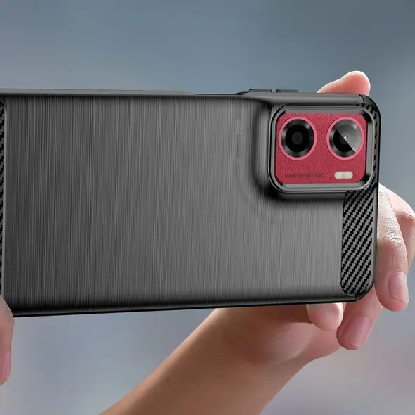 Etui Tech-Protect TPUCarbon Motorola Moto G05 / E15 Black