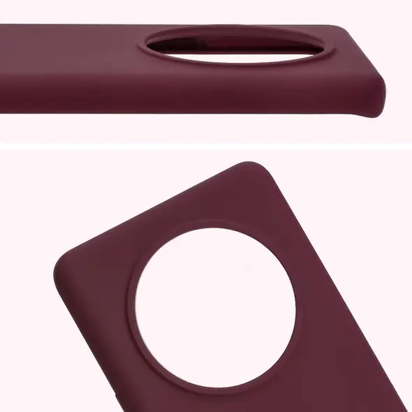 Silikonowe etui Bizon Soft Case do Honor Magic7 Lite ciemnofioletowe
