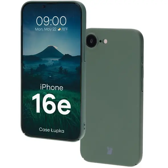 Etui Bizon Case Łupka do Apple iPhone 16e zielone