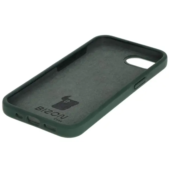 Silikonowe etui Bizon Soft Case do Apple iPhone 16e ciemnozielone