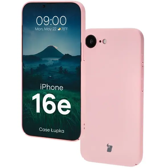 Etui Bizon Case Łupka do Apple iPhone 16e różowe