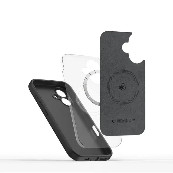 Etui Tech-Protect Liquid Silicone MagSafe Apple iPhone 16e Black