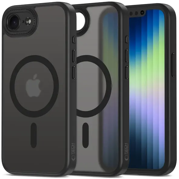 Etui Tech-Protect Magcam MagSafe Apple iPhone 16e Matte Black