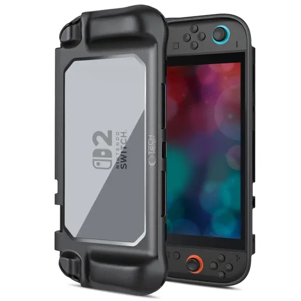 Etui Tech-Protect Magmat Nintendo Switch 2 Black/clear