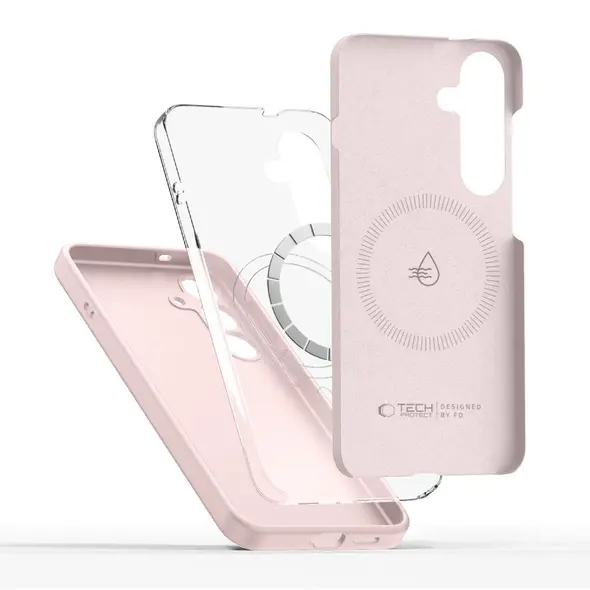 Etui Tech-Protect Liquid Silicone MagSafe Apple iPhone 16e Pink Pearl