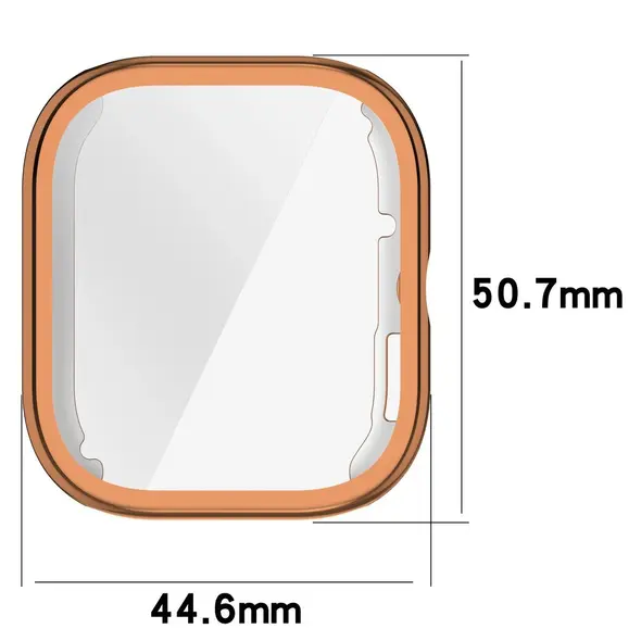 Etui z osłoną ekranu Bizon Case Watch Felipe do Xiaomi Redmi Watch 5 różowozłote