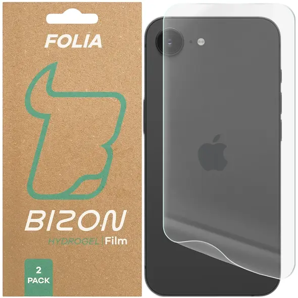 Folia hydrożelowa na tył Bizon Glass Hydrogel do Apple iPhone 16e [2 PACK]