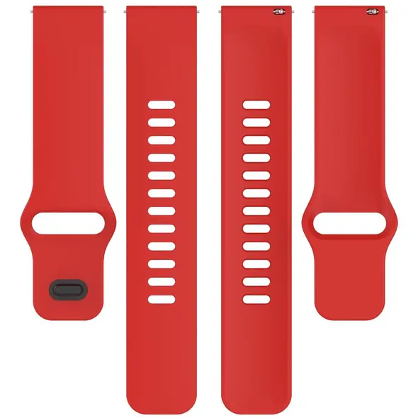 Silikonowy pasek Bizon Strap Watch Silicone do Xiaomi Redmi Watch 5 Lite / 5 Active czerwony