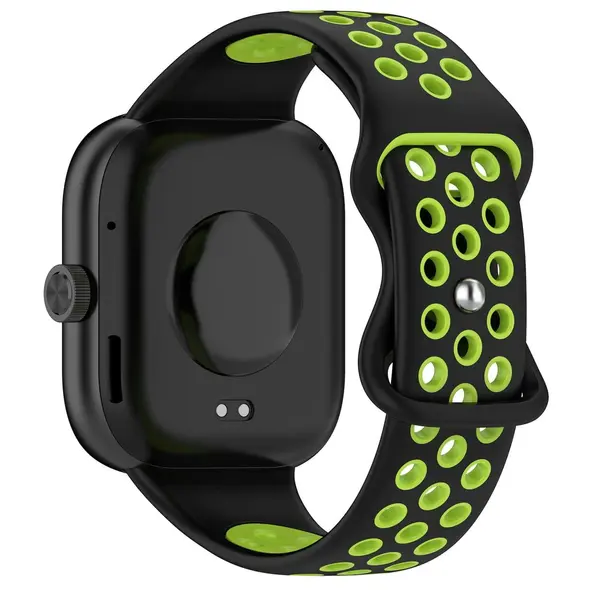 Pasek Bizon Strap Watch Octo do Redmi Watch 4 / Xiaomi Smart Band 9 Pro / 8 Pro czarno-zielony