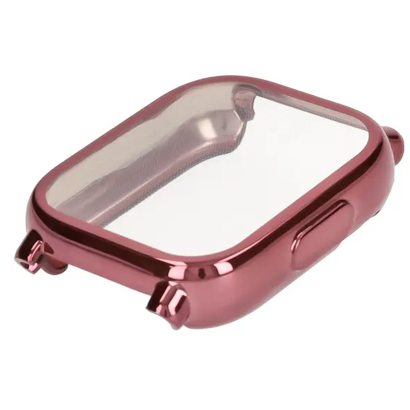 Etui z osłoną ekranu Bizon Case Watch Felipe do Xiaomi Redmi Watch 5 Lite różowe