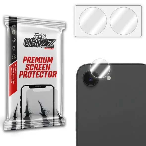 Szkło na aparat GrizzGlass HybridGlass Camera do Apple iPhone 16e [2 PACK]