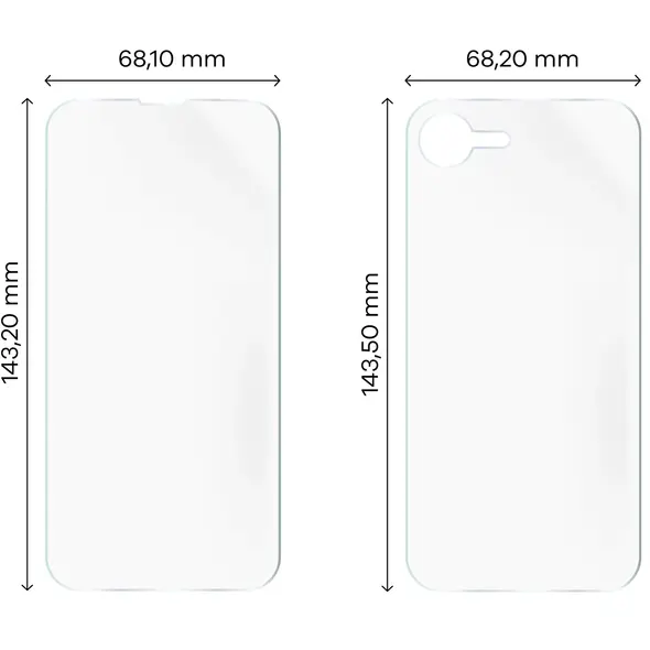 Folia hydrożelowa na tył i przód Bizon Glass Hydrogel Pack do Apple iPhone 16e