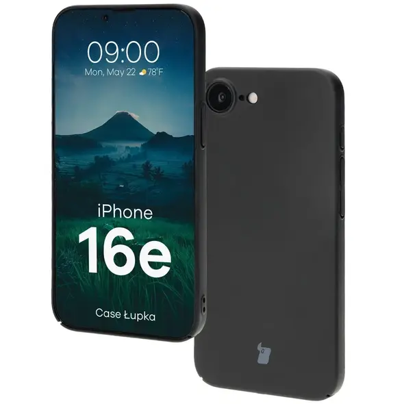 Etui Bizon Case Łupka do Apple iPhone 16e czarne