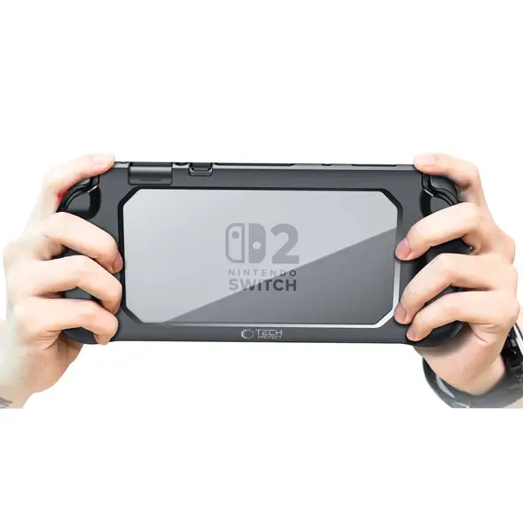 Etui Tech-Protect Magmat Nintendo Switch 2 Black/clear