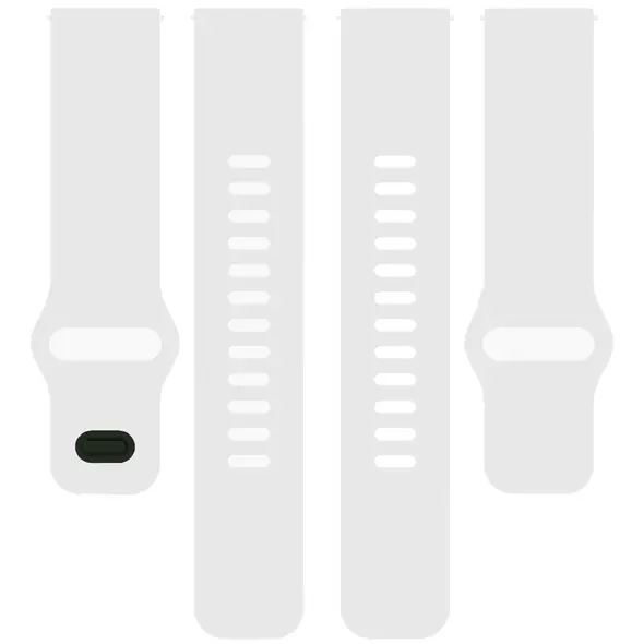 Silikonowy pasek Bizon Strap Watch Silicone do Xiaomi Redmi Watch 5 Lite / 5 Active biały