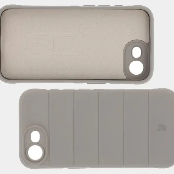 Pancerne etui Bizon Case Tur do Apple iPhone 16e jasnoszare
