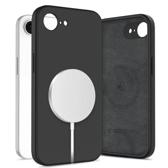 Etui Tech-Protect Liquid Silicone MagSafe Apple iPhone 16e Black