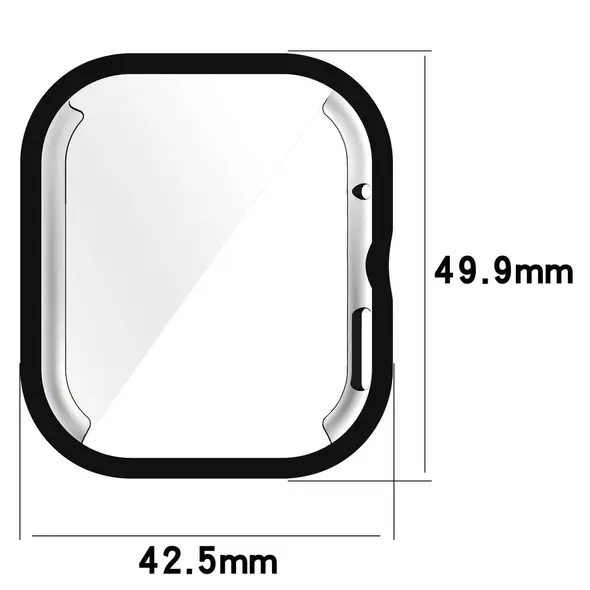 Etui z osłoną ekranu Bizon Case Watch Felipe do Xiaomi Redmi Watch 4 czarne