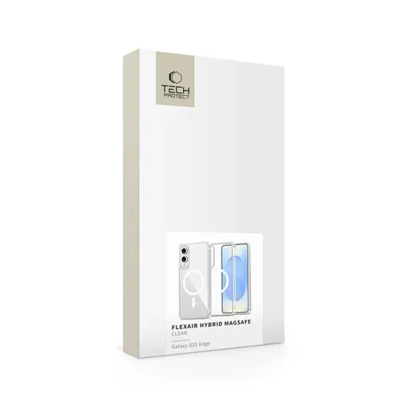 Etui Tech-Protect Flexair Hybrid MagSafe Samsung Galaxy S25 Edge Clear
