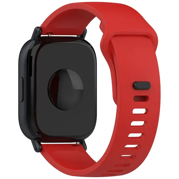 Silikonowy pasek Bizon Strap Watch Silicone do Xiaomi Redmi Watch 5 Lite / 5 Active czerwony