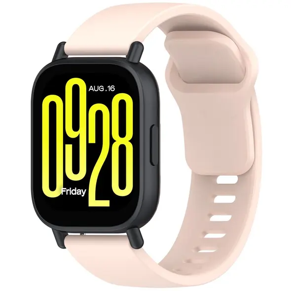 Silikonowy pasek Bizon Strap Watch Silicone do Xiaomi Redmi Watch 5 Lite / 5 Active różowy