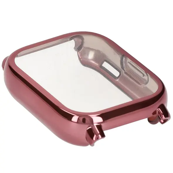 Etui z osłoną ekranu Bizon Case Watch Felipe do Xiaomi Redmi Watch 5 Lite różowe