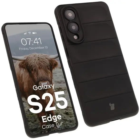 Pancerne etui Bizon Case Tur do Samsung Galaxy S25 Edge czarne