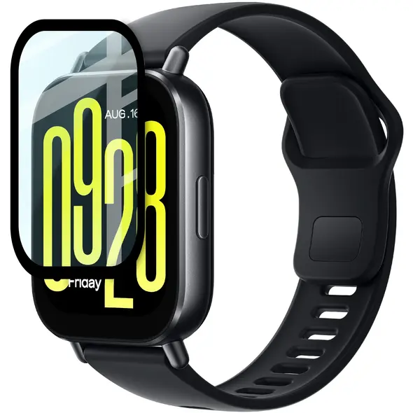 Szkło hybrydowe Bizon Glass Watch Edge Hybrid do Xiaomi Redmi Watch 5 Active czarne