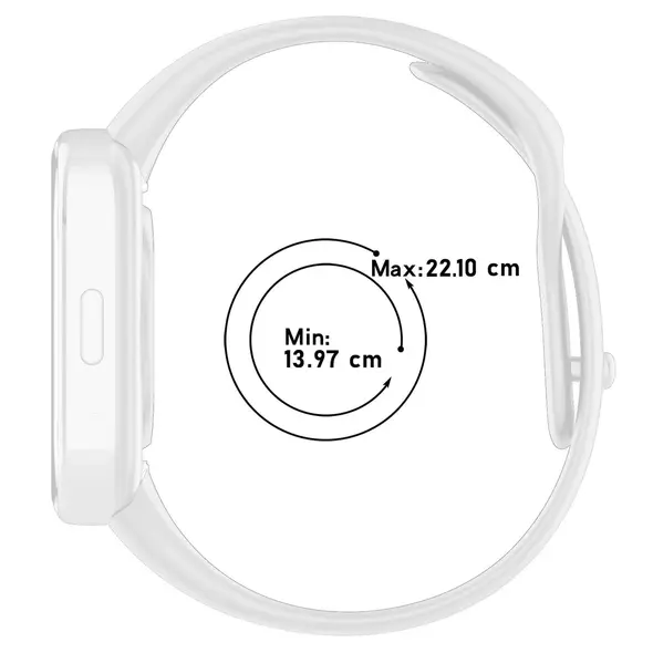 Pasek Bizon Strap Watch Dots do Xiaomi Redmi Watch 3 Active biały