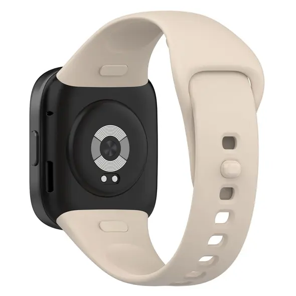 Pasek Bizon Strap Watch Dots do Xiaomi Redmi Watch 3 beżowy