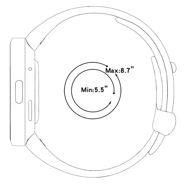 Pasek Bizon Strap Watch Nessy do Xiaomi Redmi Watch 3 czarny