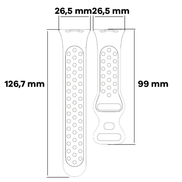 Pasek Bizon Strap Watch Octo do Redmi Watch 4 / Xiaomi Smart Band 9 Pro / 8 Pro czarno-zielony