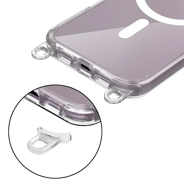 Etui Tech-Protect Flexair Chain MagSafe Apple iPhone 16e Black & Taupe