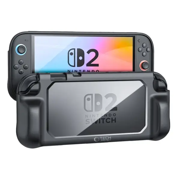Etui Tech-Protect Magmat Nintendo Switch 2 Black/clear