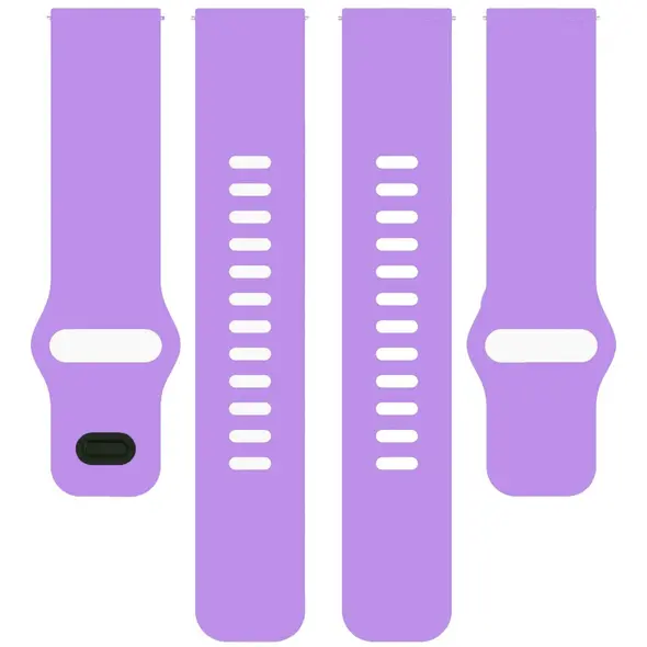 Silikonowy pasek Bizon Strap Watch Silicone do Xiaomi Redmi Watch 5 Lite / 5 Active fioletowy