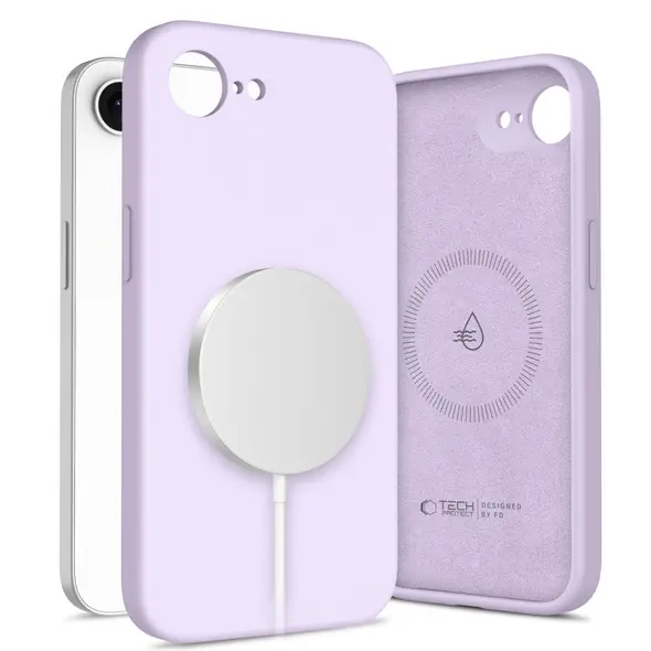 Etui Tech-Protect Liquid Silicone MagSafe Apple iPhone 16e Mauve