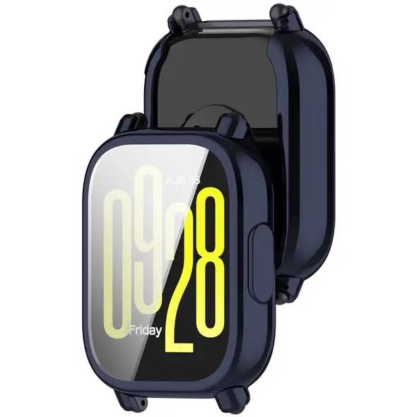 Etui z osłoną ekranu Bizon Case Watch Felipe do Xiaomi Redmi Watch 5 Lite niebieskie