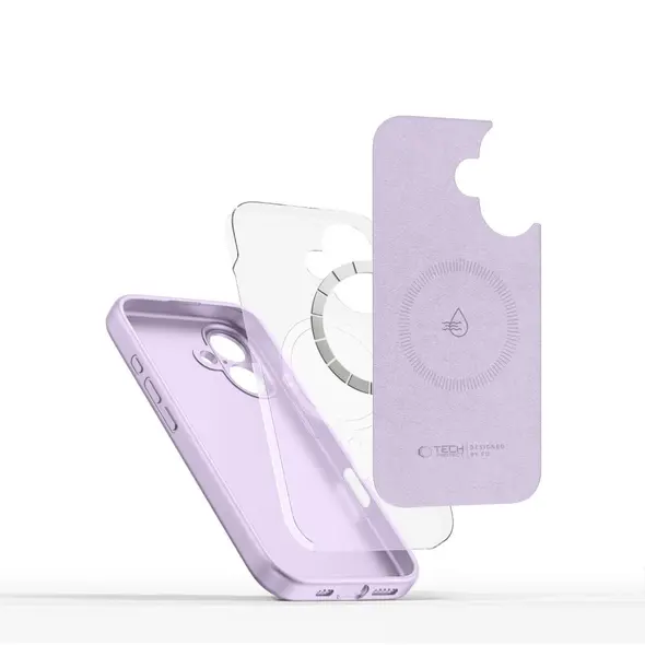 Etui Tech-Protect Liquid Silicone MagSafe Apple iPhone 16e Mauve