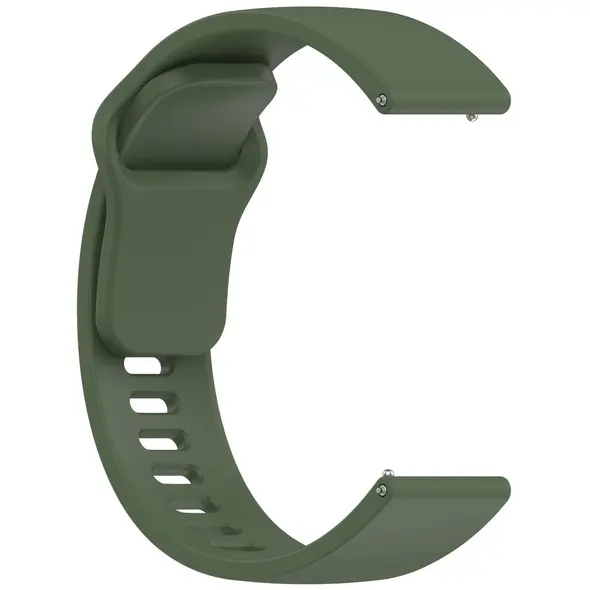 Silikonowy pasek Bizon Strap Watch Silicone do Xiaomi Redmi Watch 5 Lite / 5 Active ciemnozielony