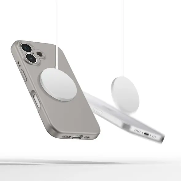 Etui Tech-Protect Liquid Silicone MagSafe Apple iPhone 16e Stone Grey