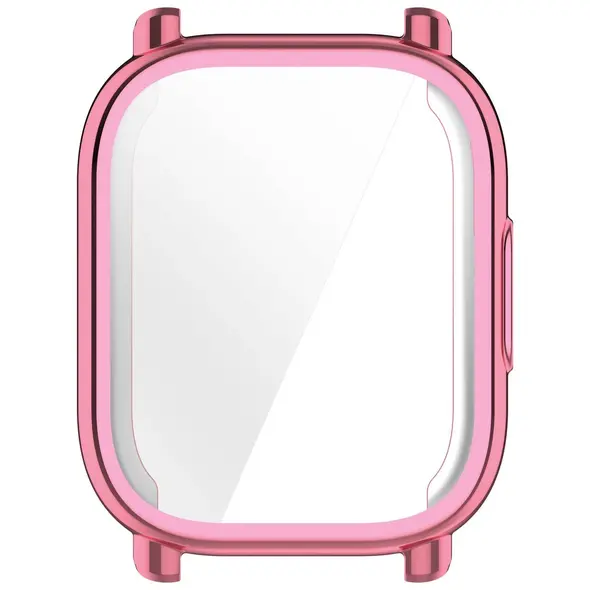 Etui z osłoną ekranu Bizon Case Watch Felipe do Xiaomi Redmi Watch 5 Lite różowe