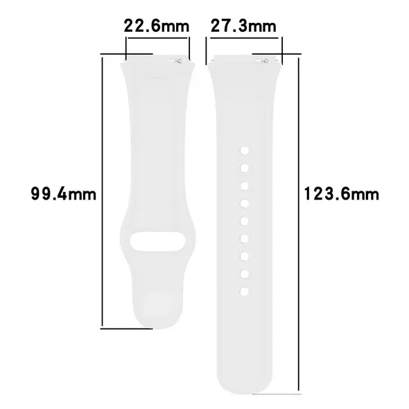 Pasek Bizon Strap Watch Dots do Xiaomi Redmi Watch 3 Active biały