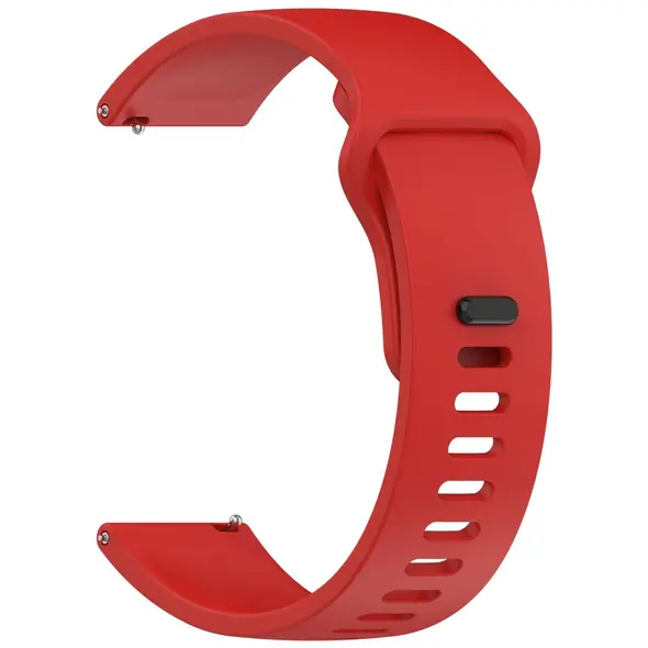 Silikonowy pasek Bizon Strap Watch Silicone do Xiaomi Redmi Watch 5 Lite / 5 Active czerwony