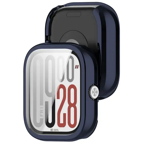 Etui z osłoną ekranu Bizon Case Watch Felipe do Xiaomi Redmi Watch 5 niebieskie