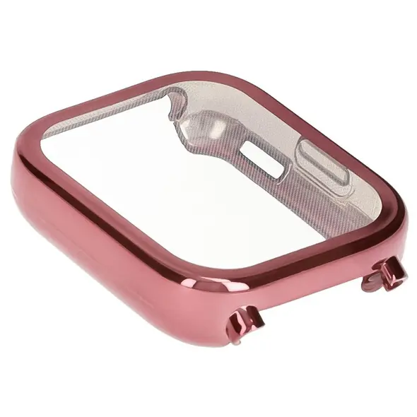 Etui z osłoną ekranu Bizon Case Watch Felipe do Xiaomi Redmi Watch 5 Active różowe